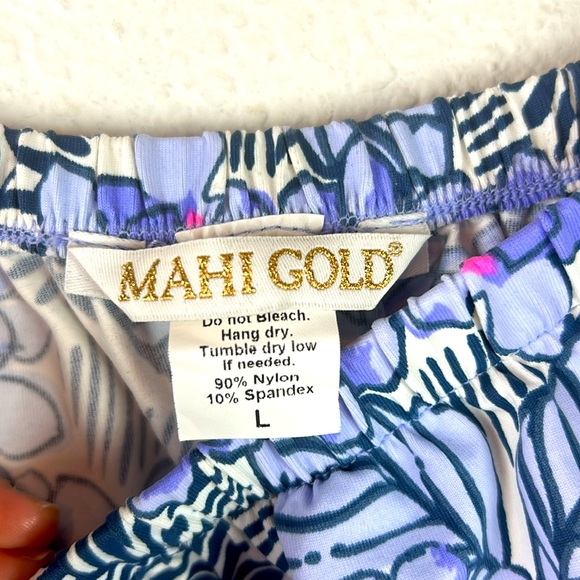 Perfect like new Mahi Gold Addie Dress Beach Blossom in Regatta L - Picture 8 of 10
